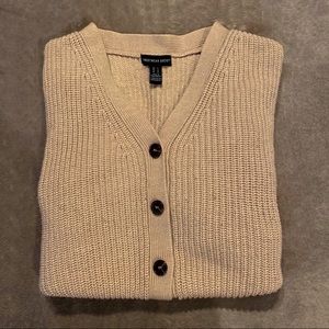 Women's Cropped Button Down Cardigan